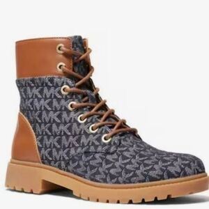 BNIB Michael Kors Denim Alistair Bootie, SZ 9